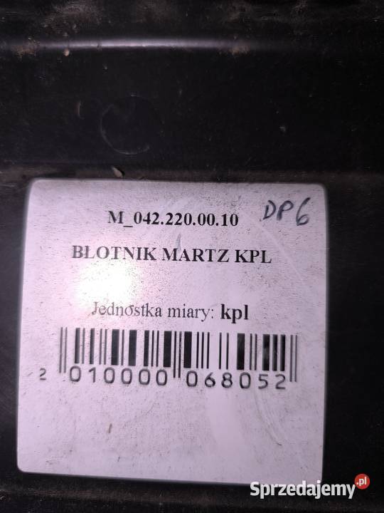 Błotnik plastikowy do przyczepki sprzedam