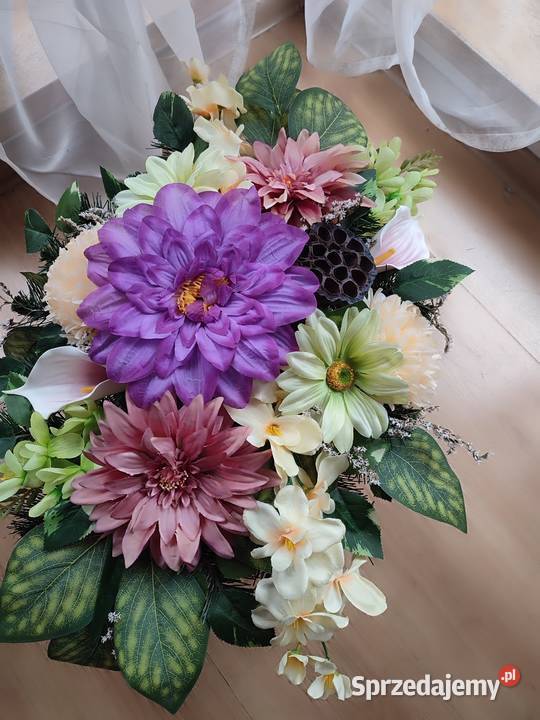 Wiązanka na grób kompozycja na cmentarz Sosnowiec