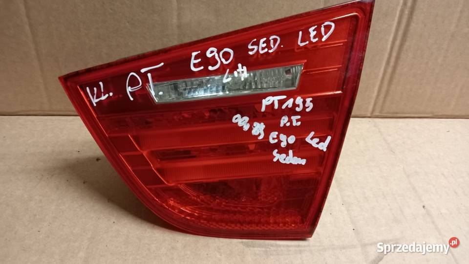 BMW E90 FL SEDAN LAMPA TYŁ PRAWA W KLAPĘ LED osobowe Oświetlenie Zbierkowo sprzedam