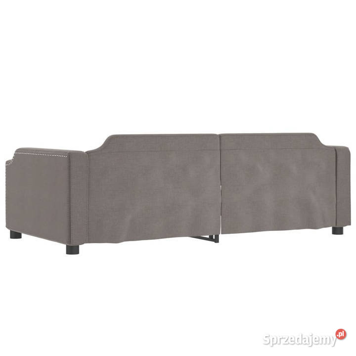 Sofa rozsuwana z szufladami taupe tkanina