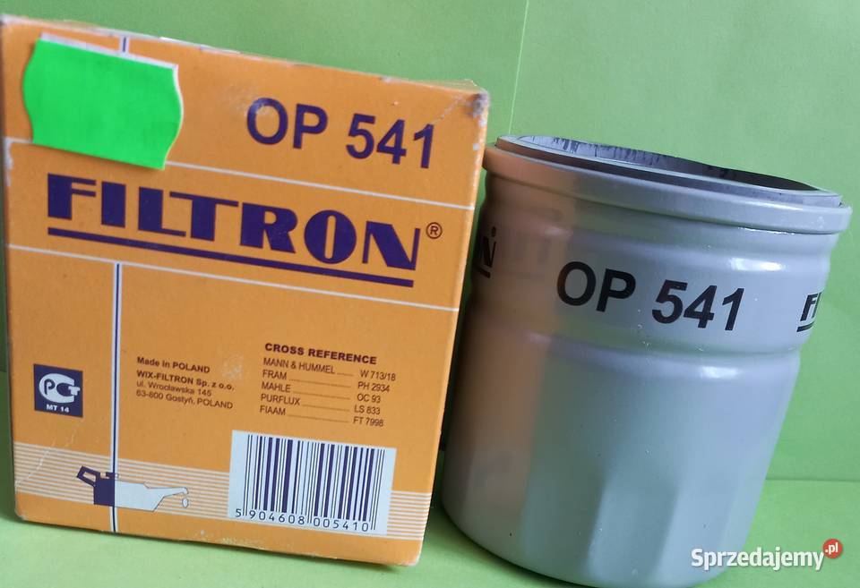 Filtr oleju op541 filtron Warszawa sprzedam