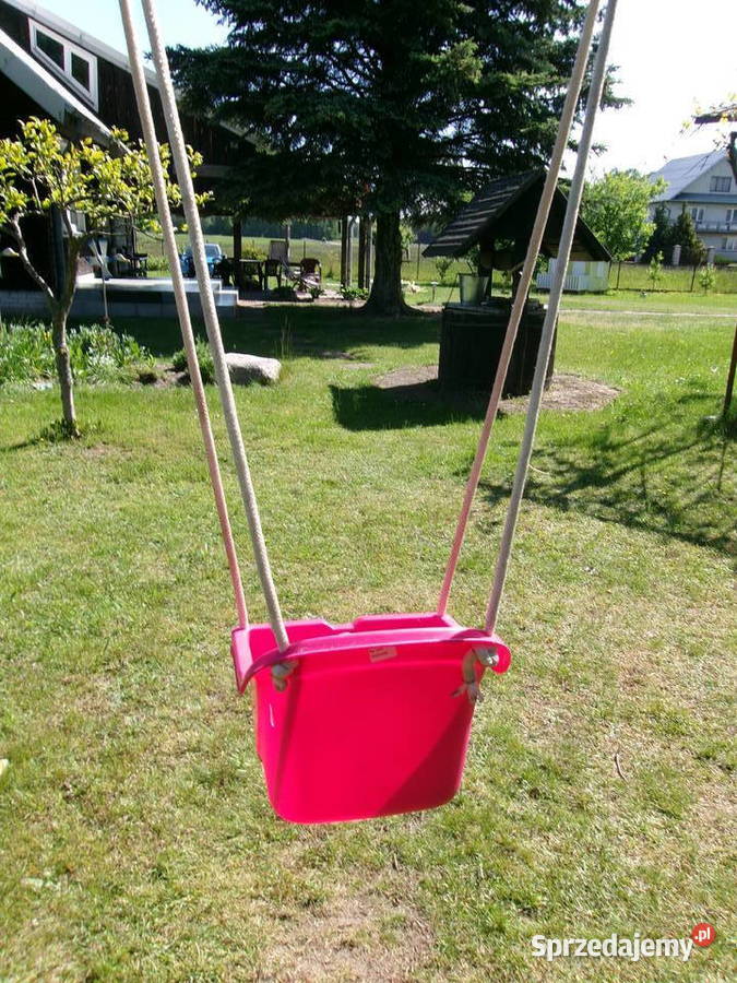 Huśtawka kubełkowa plastykowa Legionowo sprzedam