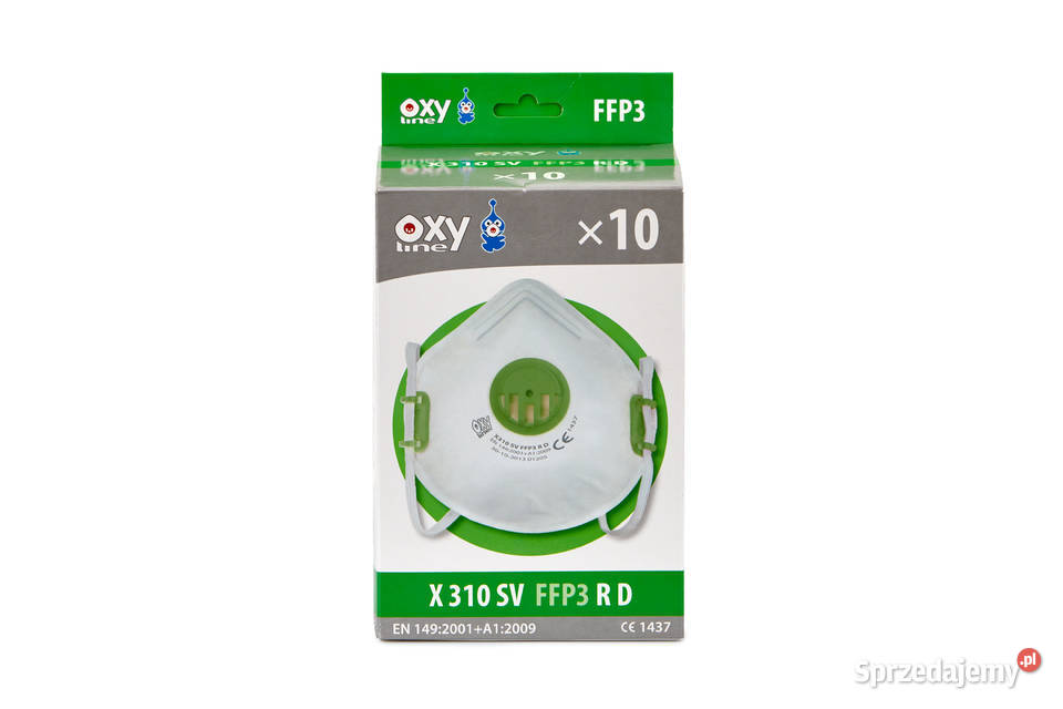 Maska FFP3 OXY Line EN 1492001A1 2009 Lubań