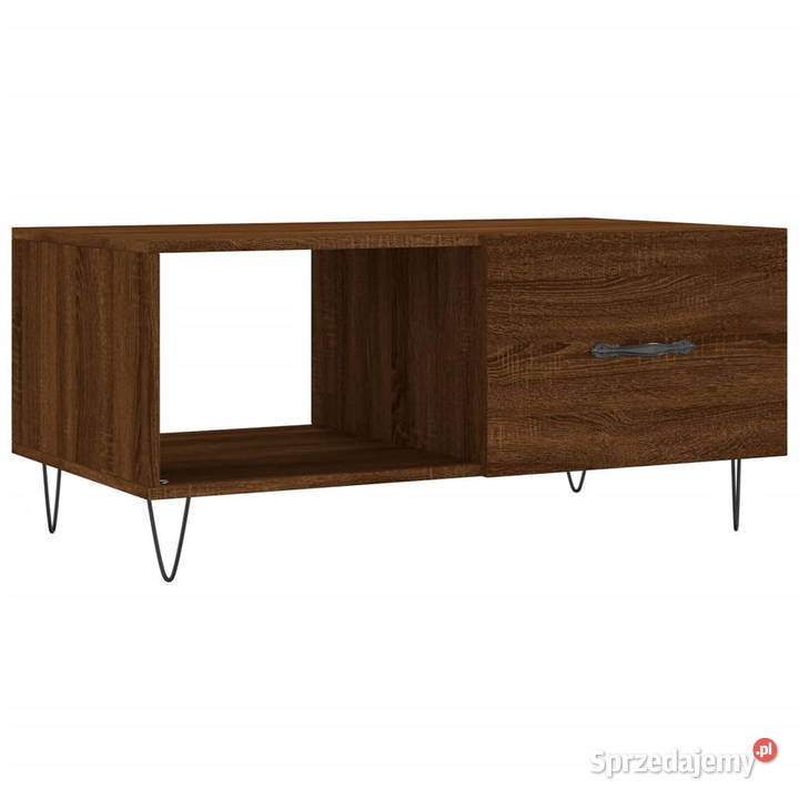 Stolik kawowy brązowy dąb 90x50x40 WM829211 Stoły Warszawa