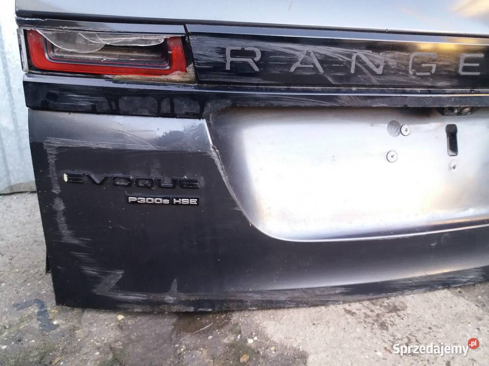 Range Rover Evoque Klapa tylna Rok produkcji 2023 Jarocin sprzedam