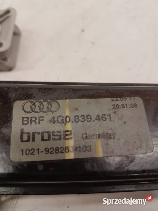 MECHANIZM SZYBY LEWY TYŁ AUDI A6 C7 4G0839461 sprzedam