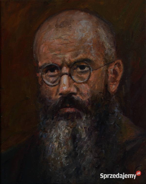 Obraz olejny Maksymilian Kolbe 24x30 Strzyżów