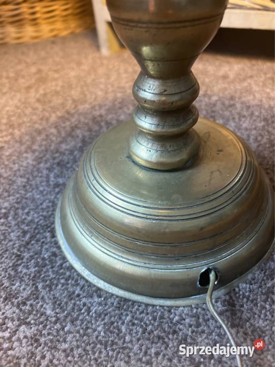 Stara lampa mosiężna kolekcjonerska Zabrze sprzedam