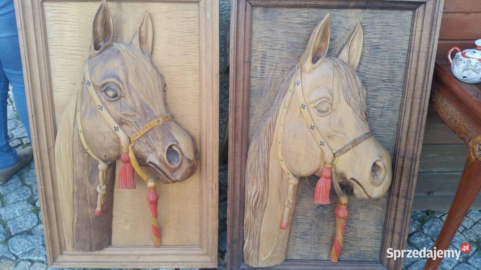 Płaskorzeby Głw Końskich wykonane Dolnoślaskiego Polanica-Zdrój