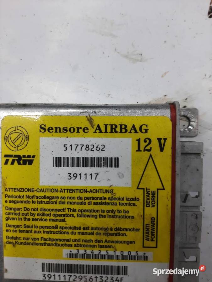 Sensor moduł sterownik poduszek Air Bag Fiat osobowe