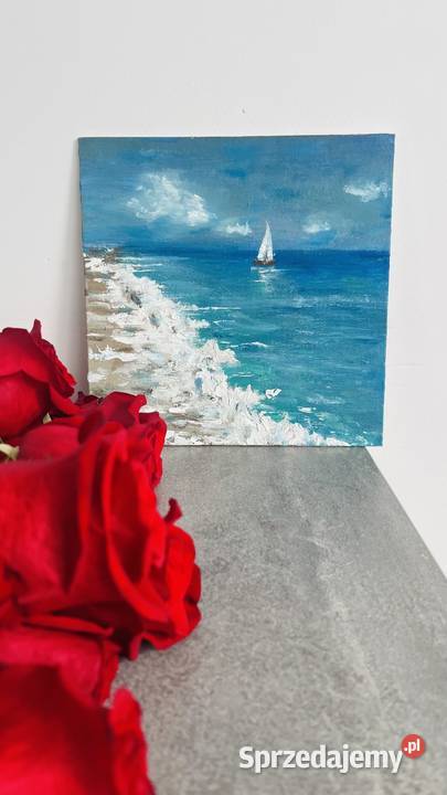 MorzeOlejObraz 20x20 z ramą Zielona Góra sprzedam