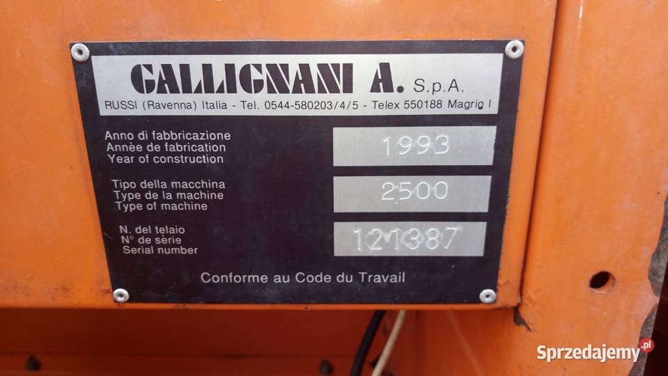 Prasa gallignani 2500sl Zduńska Wola