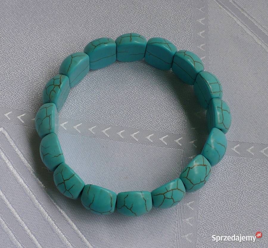 bransoletka z howlitu w kolorze turkusowym sprzedam