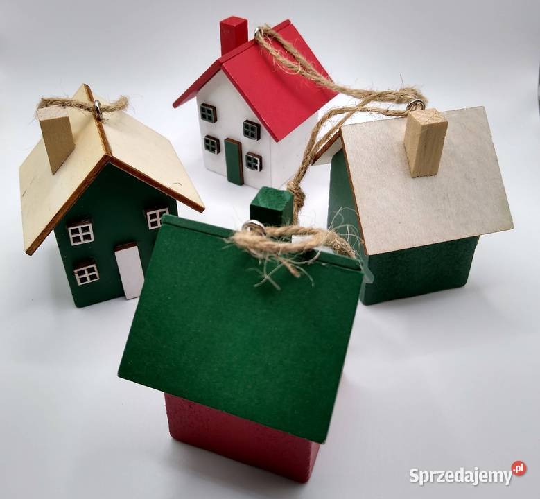 Dom Domki Drewno Zawieszka Christmas Gdańsk