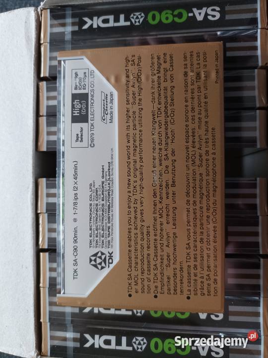 Kaseta TDK SA C 90 Chrom 1979 r 10 sztuk Warszawa
