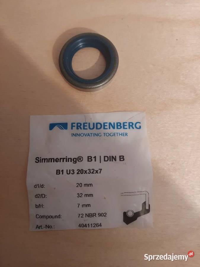 Simmering freudenberg B1 U3 20x32x7 małopolskie Kraków sprzedam