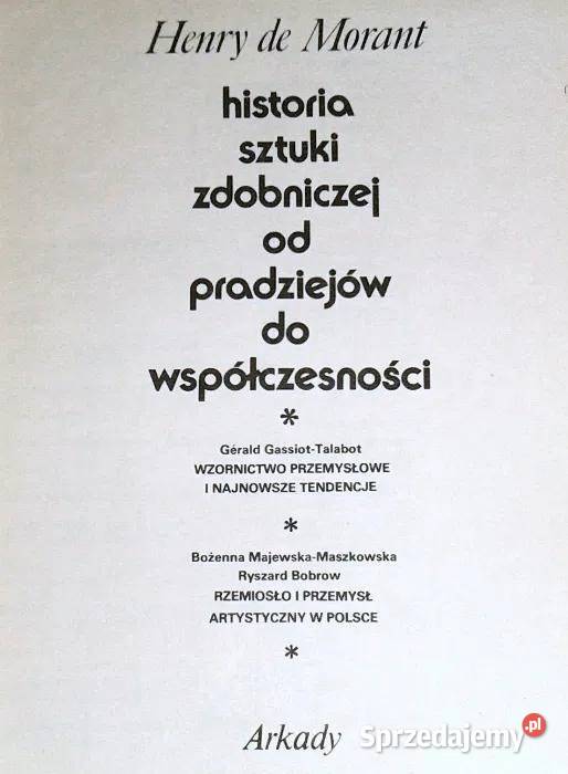 Historia sztuki zdobniczej pradziejów do Chełm sprzedam