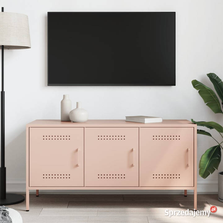 Szafka pod telewizor różowa 1005x39x505 stalowa Warszawa sprzedam