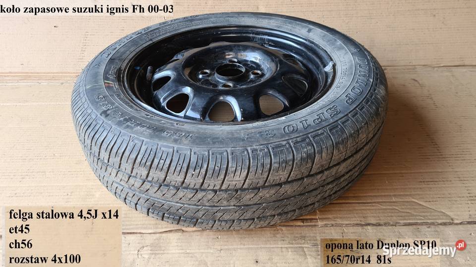 Suzuki Ignis Subaru G3X Justy Koło Zapasowe Et45 Legnica