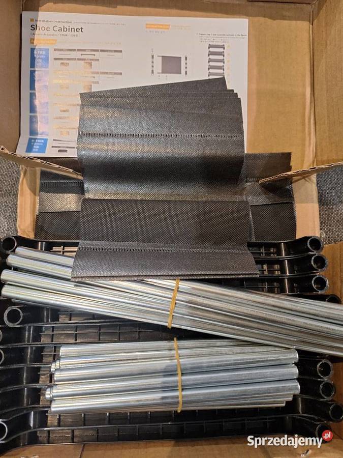 Szafka na buty składana jednorzędowa czarna Nowa Na buty Kalisz sprzedam