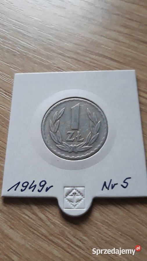 1 złoty 1949 r Aluminium 5 Konin