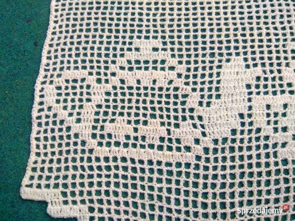 2 sztuki Firanka szydełkowa zazdrostka KAWA Katowice