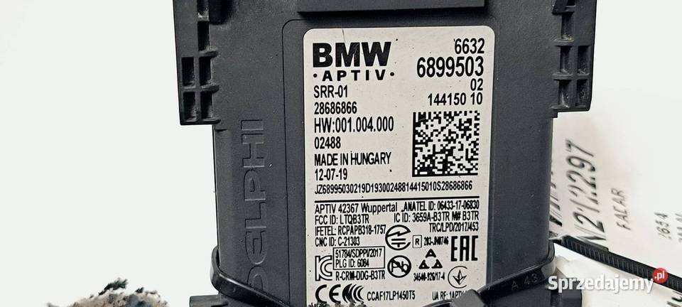 RADAR BMW X4 M F98 6899503 osobowe Pozostałe Lipno