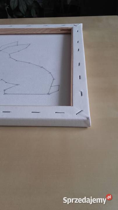 obraz geometryczny królik akwarela nowy 24x 30 Poznań sprzedam