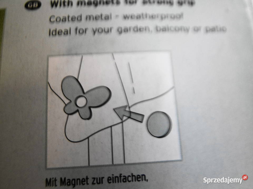 Nowe 4 ozdobne ciężarki magnetyczne mazowieckie Warszawa