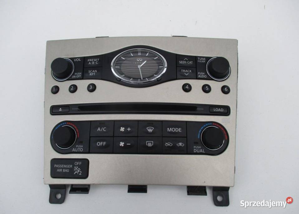 PANEL STEROWANIA ŚRODKOWY ZEGAREK INFINITI G G35 sprzedam