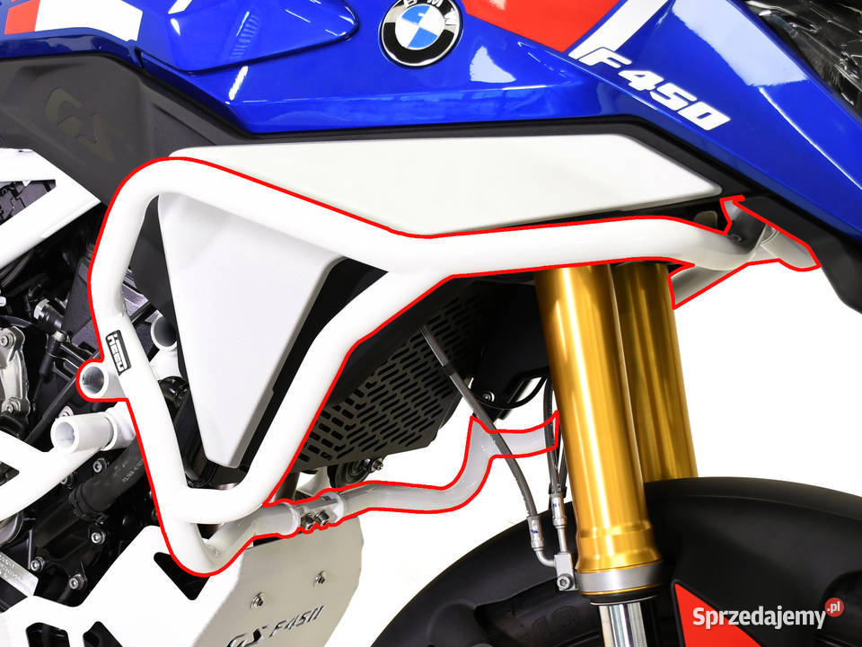 Gmole do BMW F 450 GS górne białe Częstochowa