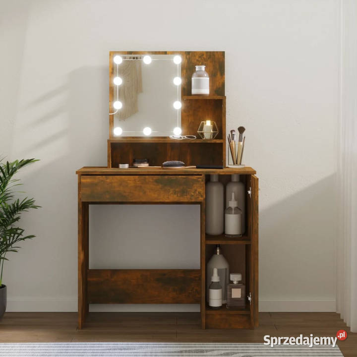 Toaletka z LED przydymiony dąb 865x35x136 Warszawa