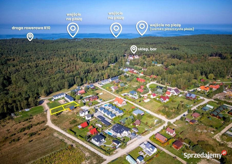 Działka budowlana morzem Jarosławiec 290m2 zachodniopomorskie