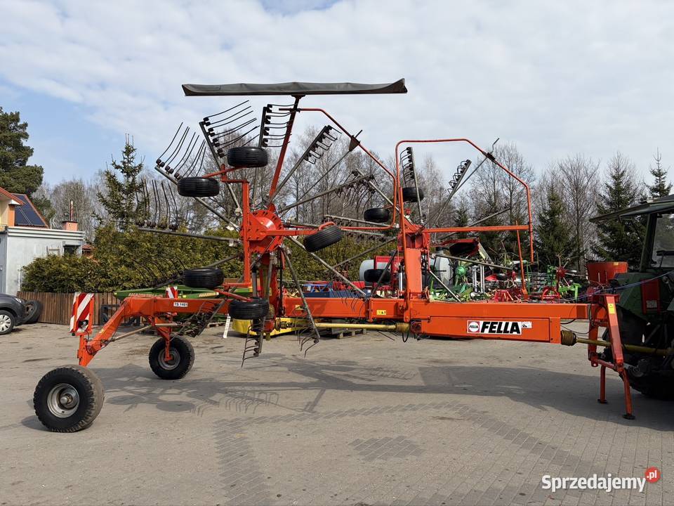 Zgrabiarka 2 karuzelowa Fella TS 1401 do boku nieuszkodzony Myszyniec