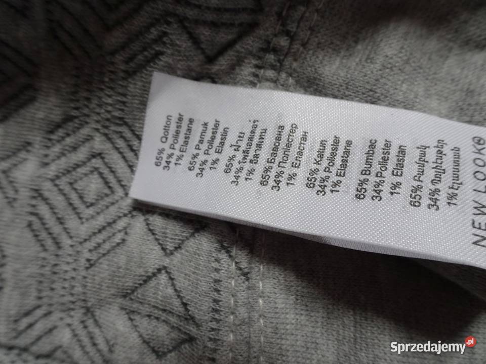 Look Bluza Kamizelka Szara Wzorek Ciepła 42 44 Rozmiar 44(XXL) Pozostałe Nowy Sącz