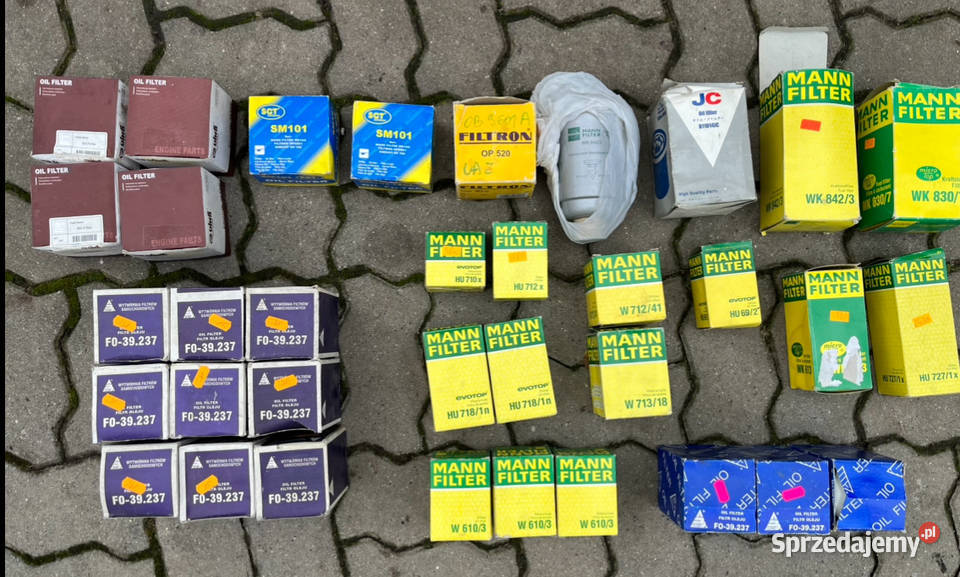 Rozne filtry Filtron Mann Filter zestaw Warszawa