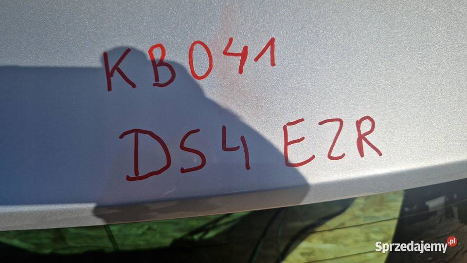 CITROEN DS4 KLAPA TYŁ TYLNA BAGAŻNIKA KOMPLETNA Słowikowo sprzedam
