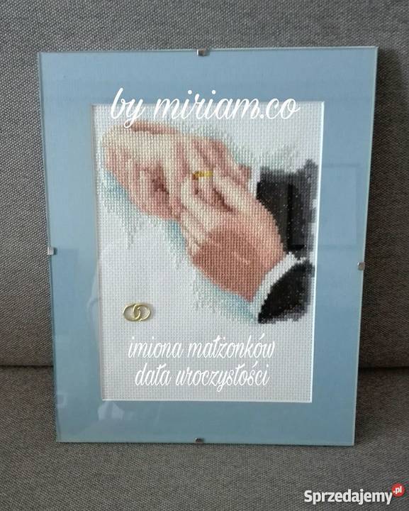 ślub pamiątka prezent haft Czerwionka-Leszczyny