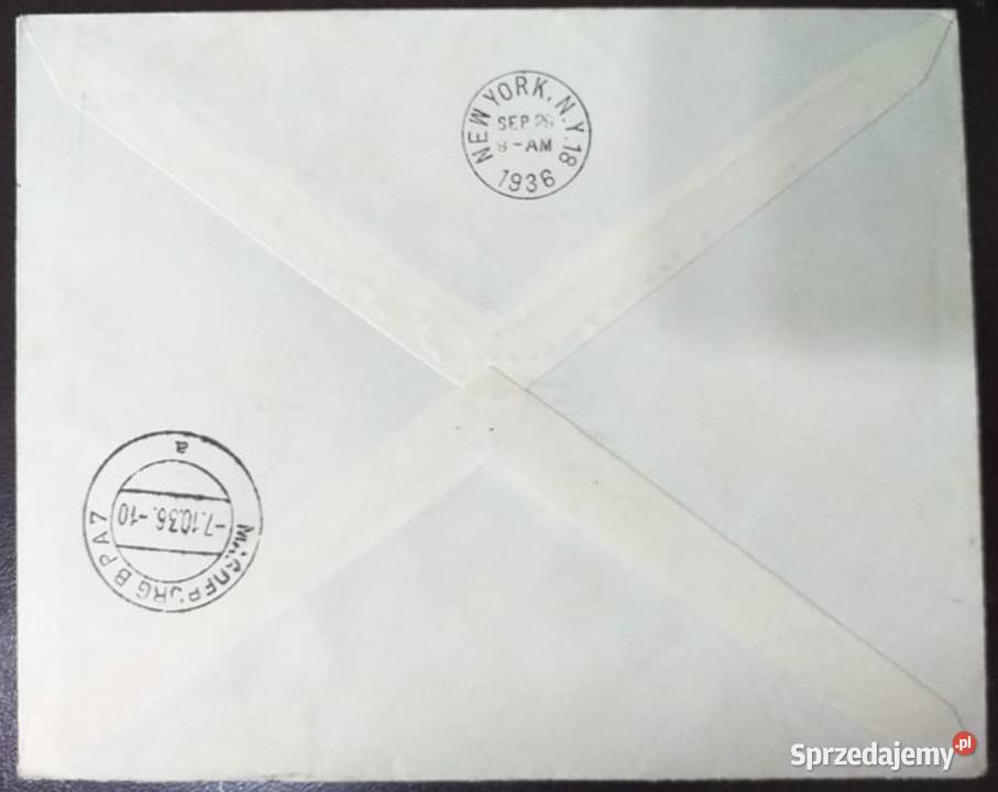 NIEMCY 1938ZEPPELINlot do Ameryki Płn Człuchów