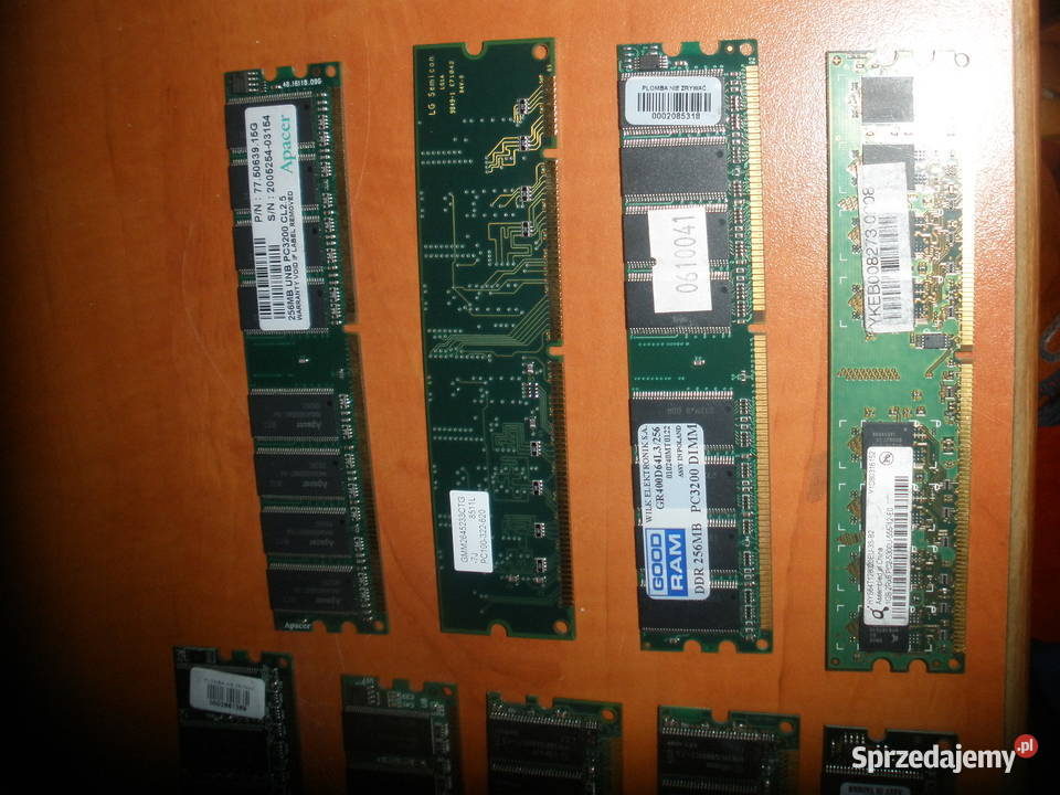Pamięci RAM DDR 256 MB 9 Podzespoły bazowe