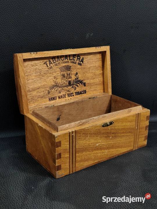 Unikatowa szkatułka vintage Tabacalera Manila Poddębice