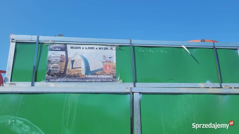 Hala łukowa 6 9 36 m Magazynowanie