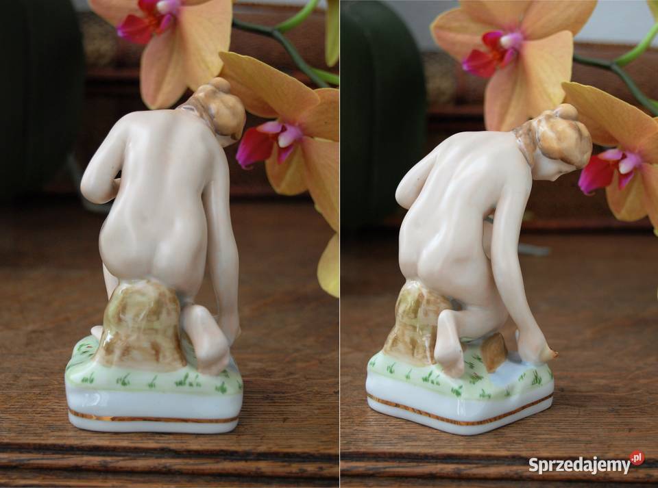 Figurka akt U źródła porcelana Ćmielów Wyposażenie wnętrz Lublin