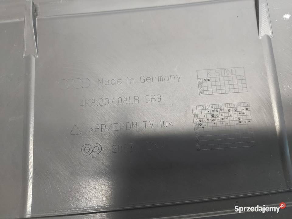 Audi A7 II 4K8 4M0 TFSI OSŁONA POKRYWA PASA