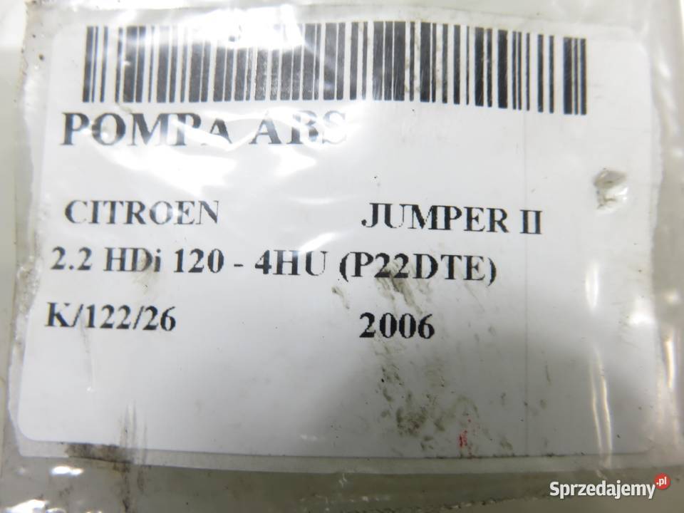 POMPA ABS CITROEN JUMPER II 0265900317 małopolskie