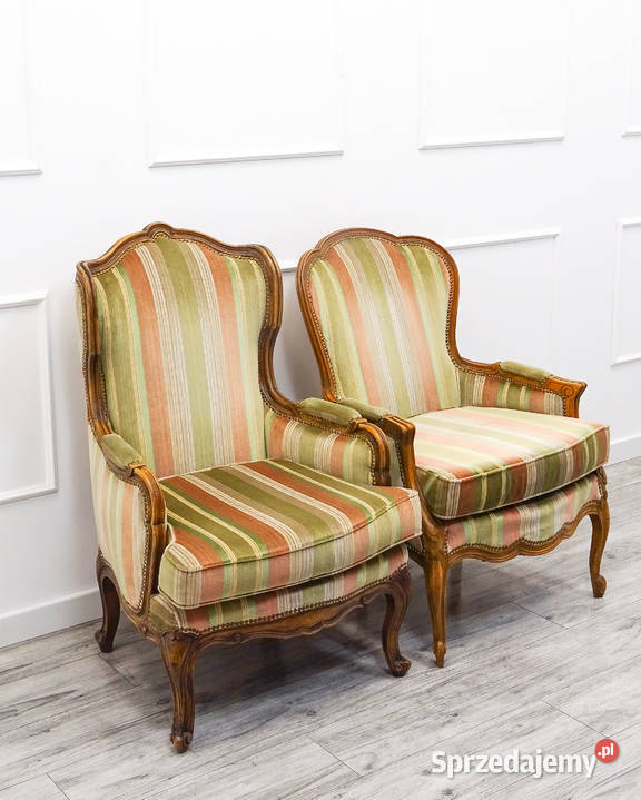 Tapicerowane Fotele Bukowe KOMPLET Fotel Ludwik