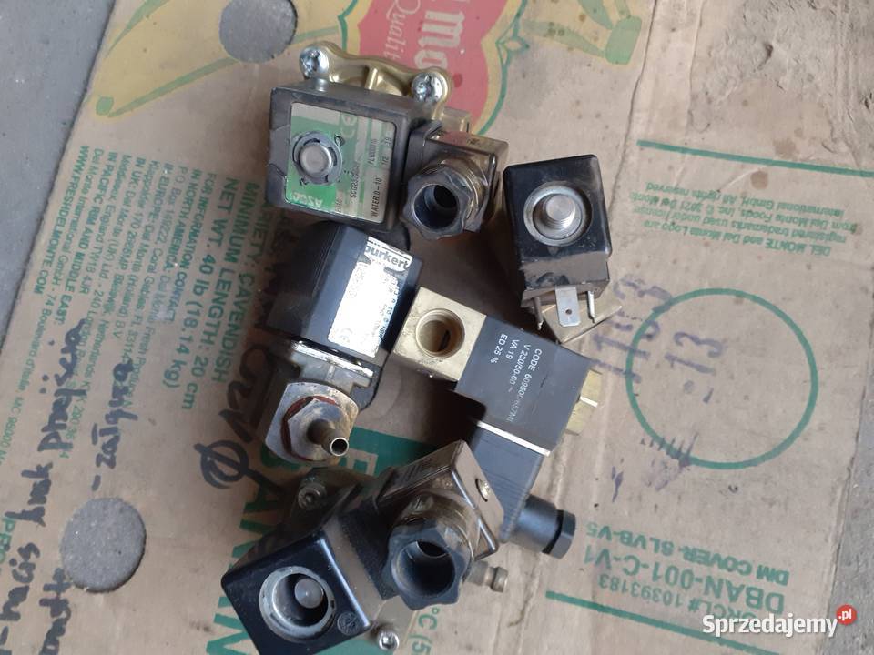 Elektrozawory 12 i 34do wody i powietrza sprzedam