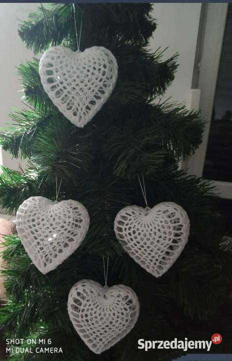 Bombki szydełkowe małe na wypełnieniu akrylowym Ropczyce