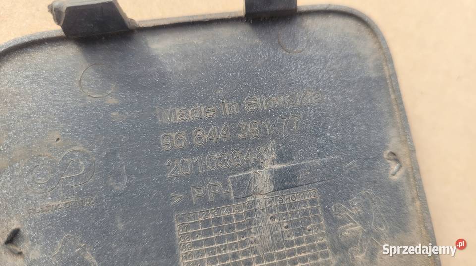 PEUGEOT 407 LIFT 08 SEDAN ZAŚLEPKA HAKA ZDERZAKA