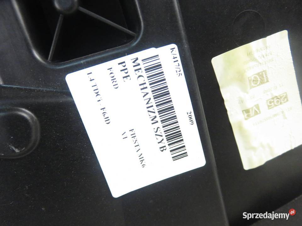 PODNOŚNIK SZYBY PRAWY PRZEDNI FORD FIESTA MK6 VI